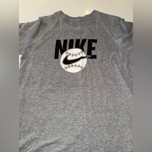 Boys Nike Heather Gray Tee